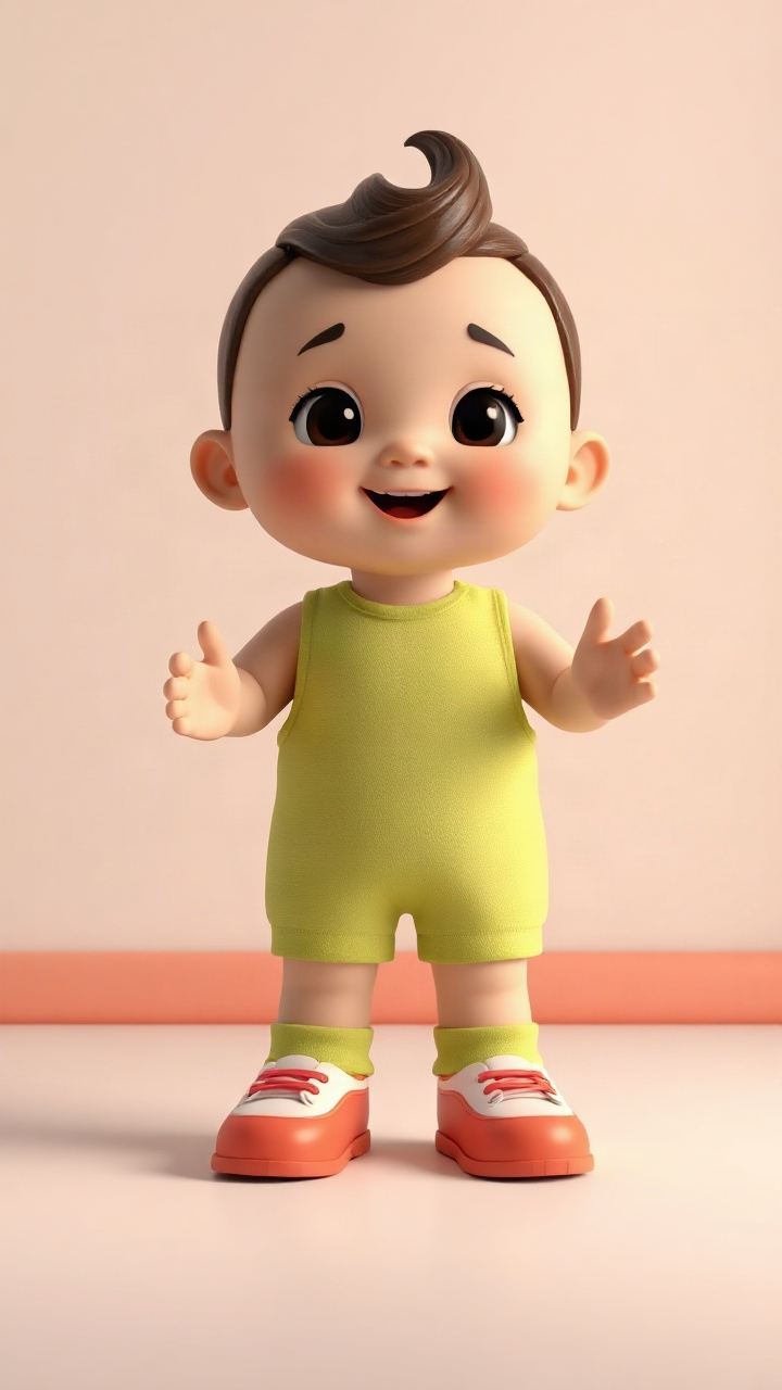 Character image used to test Cute Baby Bounce; play the video to inspect the generated movement